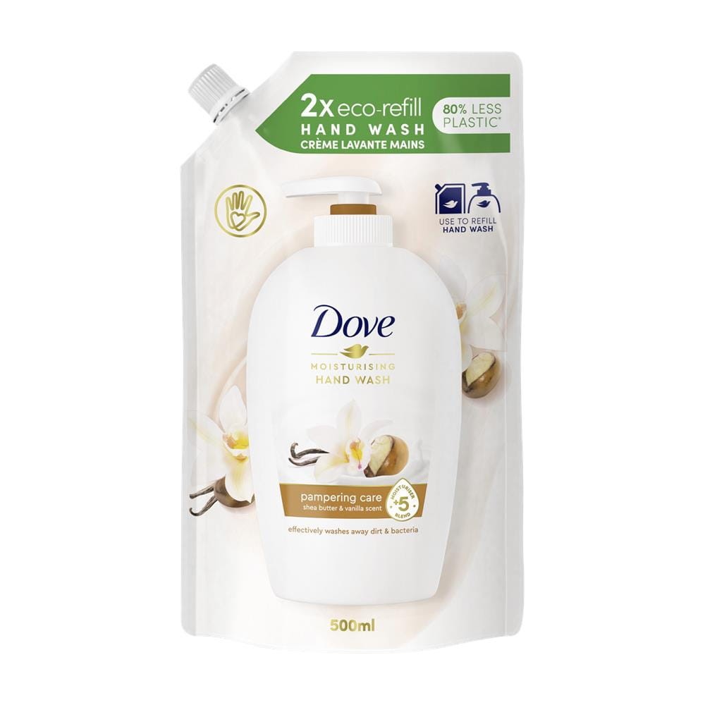 180914 DOVE MYDŁO W PŁYNIE ZAPAS 500ML MASŁO SHEA Z WANILIĄ 8712561023566