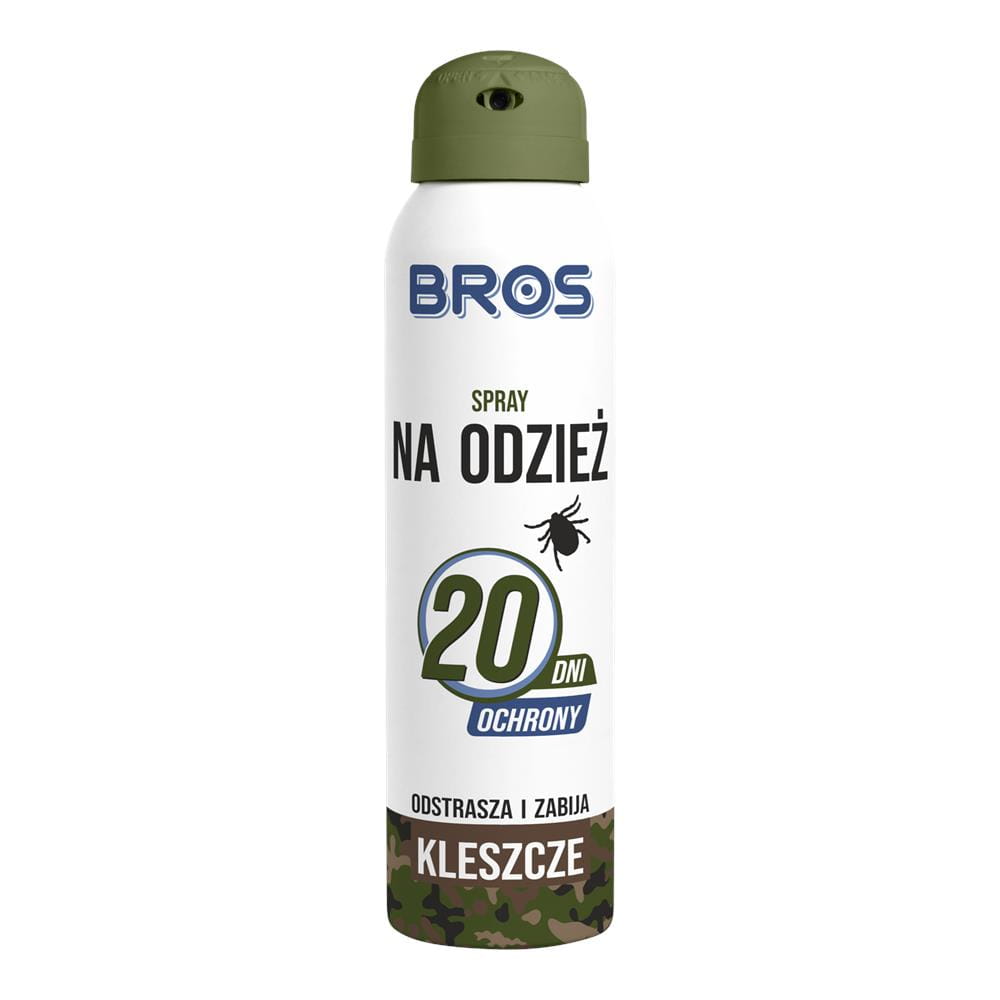 182955 BROS SPRAY NA ODZIEŻ 90ML ODSTRASZA I ZABIJA KLESZCZE 5904517082571