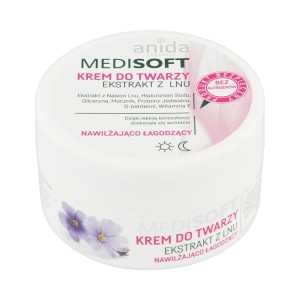 184196 MEDI SOFT KREM DO TWARZY 100ML NAWILŻAJĄCO ŁAGODZĄCY EKSTRAKT Z LNU 5900031003009