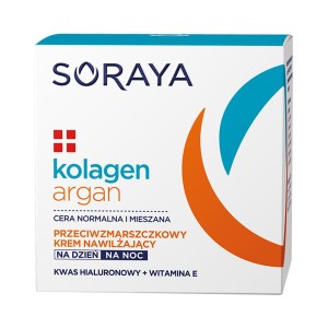 185276 SORAYA KOLAGEN+ARGAN KREM DO TWARZY 50ML NAWILŻAJĄCY  5901045063126