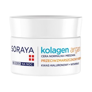 185276 SORAYA KOLAGEN+ARGAN KREM DO TWARZY 50ML NAWILŻAJĄCY  5901045063126