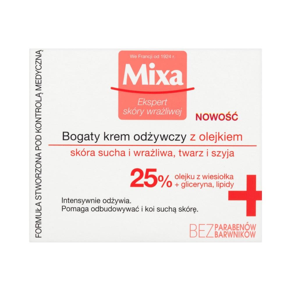 185523 Garnier MIXA KREM DO TWARZY 50ML ODŻYWCZY PRZECIW PRZESUSZENIU 25% 3600550367140
