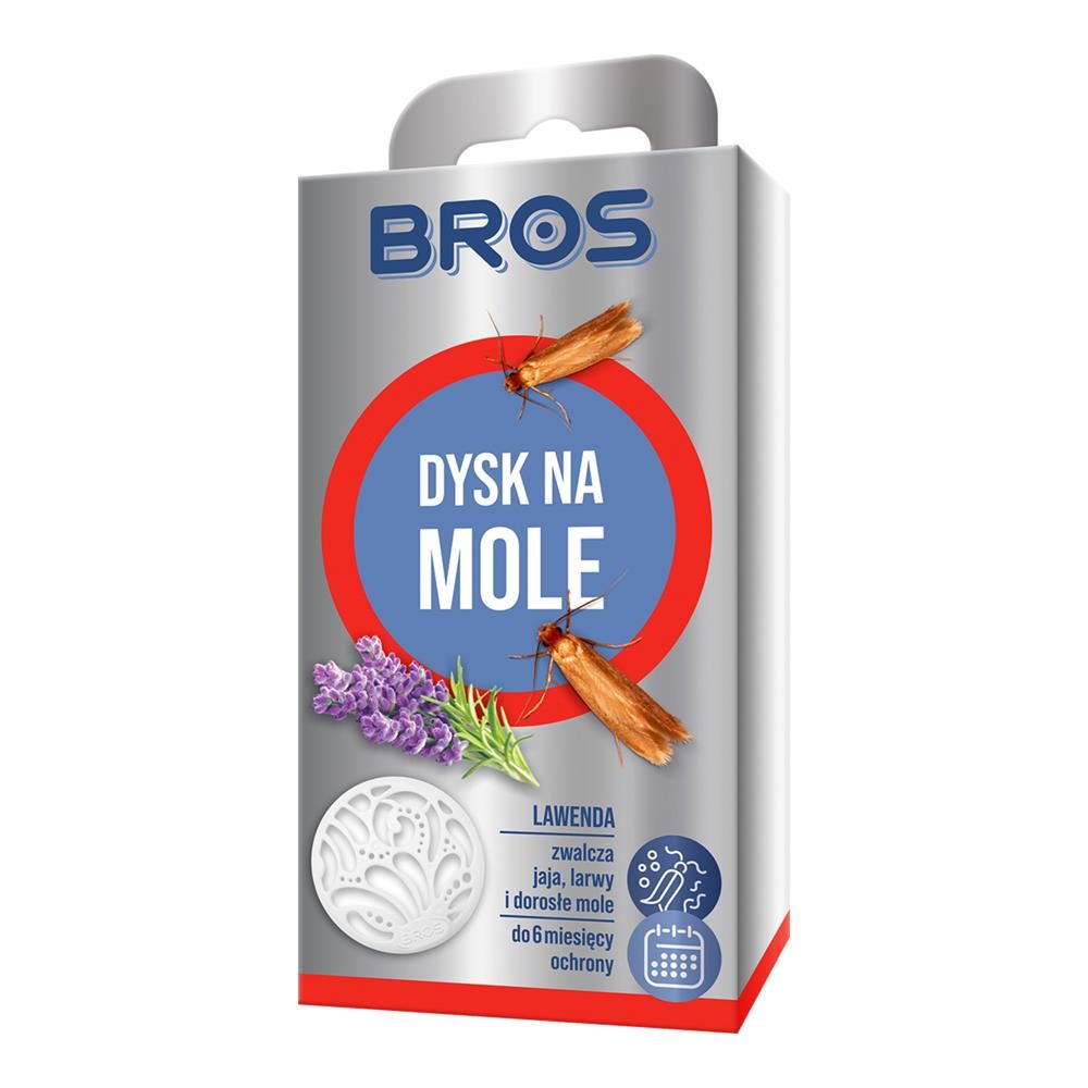 186110 BROS DYSK NA MOLE ODZIEŻOWE 40G LAWENDA 5904517083448