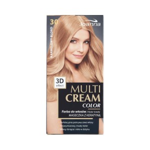 187668 JOANNA MULTI CREAM EFEKT 3D COLOR FARBA KOLORYZUJĄCA 30 KARMELOWY BLOND  5901018013189