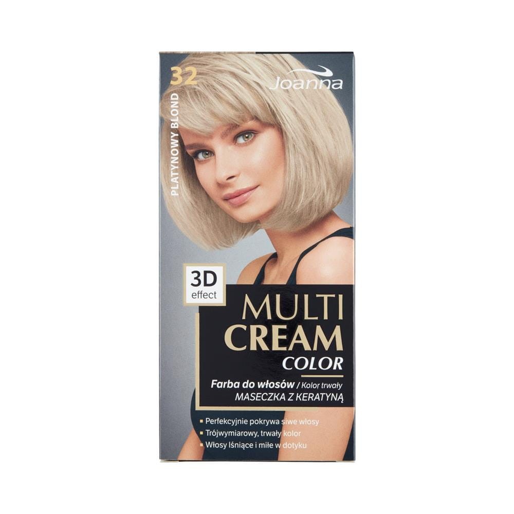 187670 JOANNA MULTI CREAM EFEKT 3D COLOR FARBA KOLORYZUJĄCA 32 PLATYNOWY BLOND   5901018013202