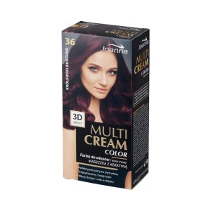 187674 JOANNA MULTI CREAM EFEKT 3D COLOR FARBA KOLORYZUJĄCA 36 KRÓLEWSKI BURGUND  5901018013240