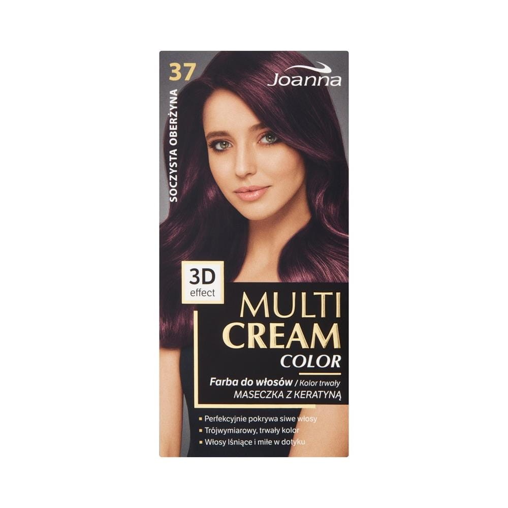 187675 JOANNA MULTI CREAM EFEKT 3D COLOR FARBA KOLORYZUJĄCA 37 SOCZYSTA OBERŻYNA   5901018013257