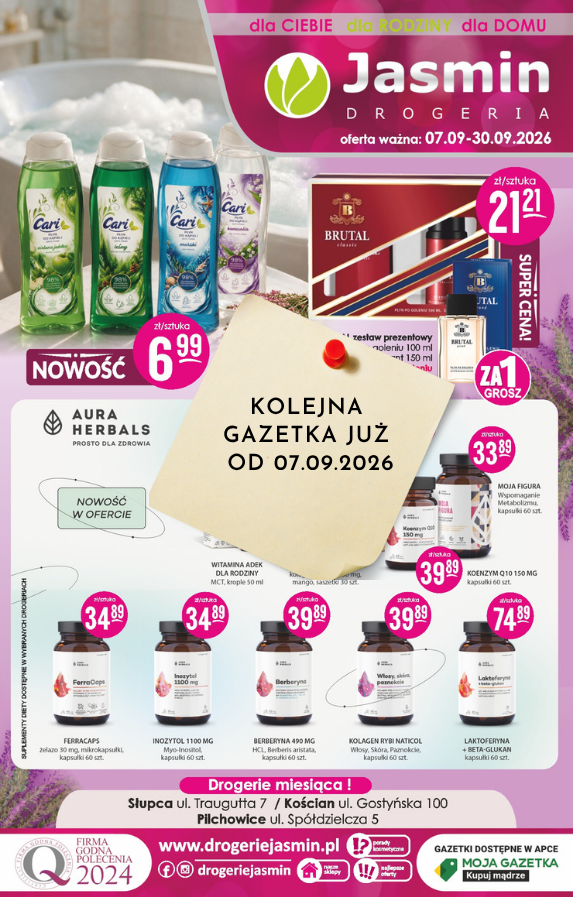 gazetka Jasmin wrzesień-zapowiedź